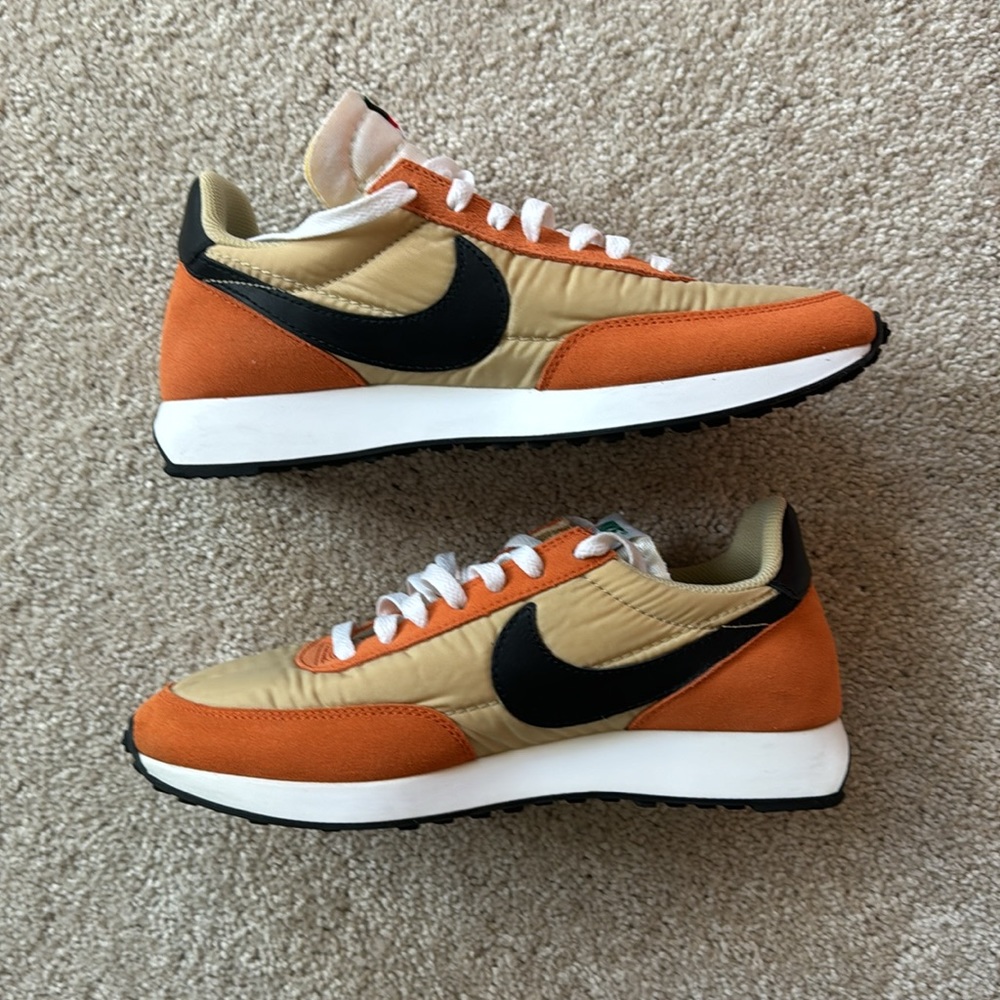 Nike Orange and Beige Sneakers